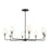 Kichler Pallas 8 Light Chandelier, Black - 52517BK