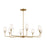 Kichler Pallas 8 Light Chandelier, Brushed Natural Brass - 52517BNB