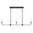 Kichler Pallas 3 Light Linear Chandelier, Black - 52519BK