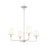 Kichler Pallas 4 Light Chandelier, Polished Nickel - 52520PN