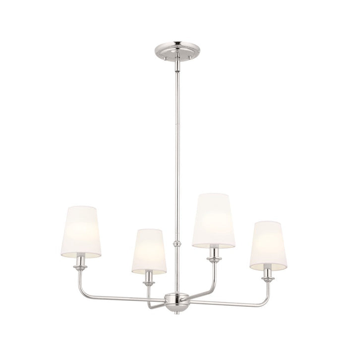 Kichler Pallas 4 Light Chandelier, Polished Nickel - 52520PN