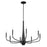 Kichler Deela 36" 8 Light Chandelier, Black - 52526BK