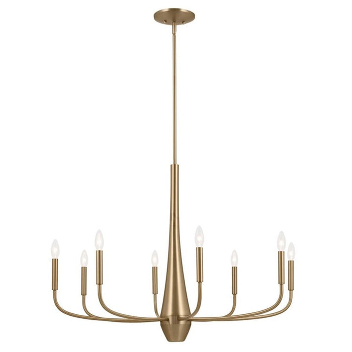 Kichler Deela 36" 8 Light Chandelier, Champagne Bronze - 52526CPZ