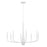 Kichler Deela 36" 8 Light Chandelier, White - 52526WH