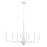 Kichler Deela 41" 8 Light Oval Chandelier, White - 52528WH