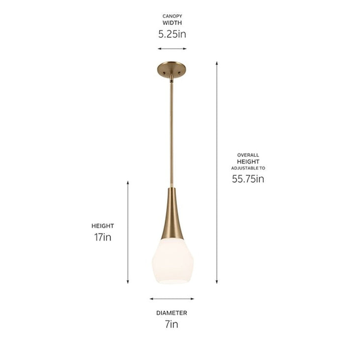 Kichler Deela 17" 1 Light Pendant