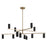 Kichler Gala 56" 12 Light Chandelier, Champagne Bronze/Black - 52533CPZBK