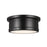 Kichler Serca 2 Light Flush Mount, Black - 52540BK