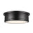 Kichler Serca 3 Light Flush Mount, Black - 52541BK