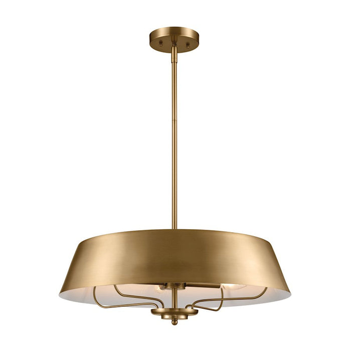 Kichler Luella 4 Light Pendant, Brushed Natural Brass - 52543BNB