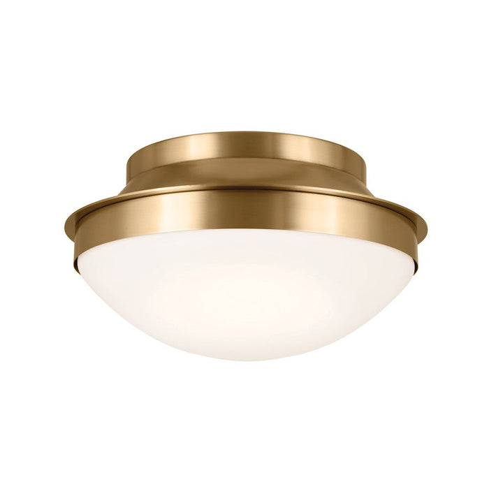 Kichler Bretta 2 Light Flush Mount, Natural Brass/Etched Cased Opal - 52544BNB