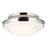 Kichler Bretta 3 Light Flush Mount, Polished Nickel/Etched Cased Opal - 52545PN