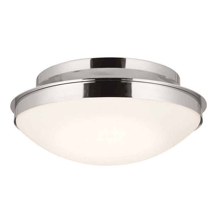 Kichler Bretta 3 Light Flush Mount, Polished Nickel/Etched Cased Opal - 52545PN