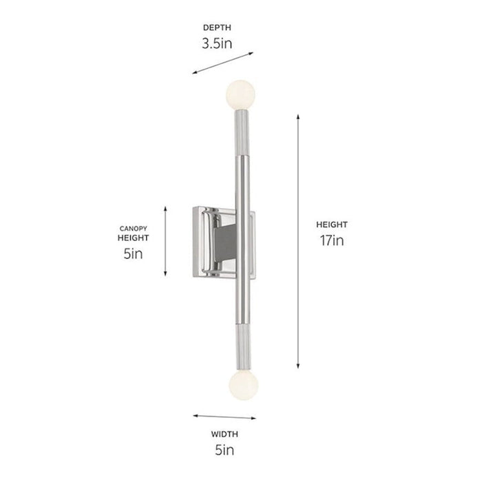 Kichler Odensa 17" 2 Light Wall Sconce