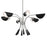 Kichler Arcus Chandelier, Satin Nickel/Black