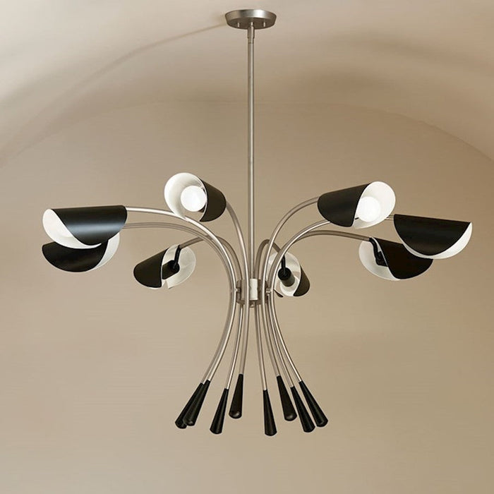 Kichler Arcus Chandelier, Satin Nickel/Black