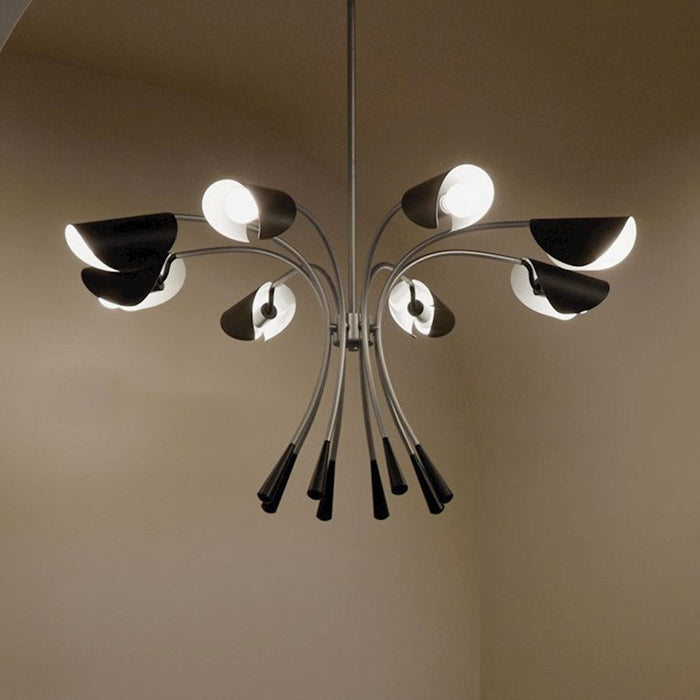 Kichler Arcus Chandelier, Satin Nickel/Black