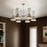 Kichler Phix 39" 12 Light Chandelier, Bronze/Greige/White