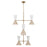 Kichler Phix 50" 12 Light Foyer Chandelier, Bronze/Greige/White