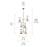 Kichler Phix 50" 12 Light Foyer Chandelier, Bronze/Greige/White