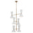 Kichler Phix 50" 12 Light Foyer Chandelier, Champagne Bronze/White - 52568CPZWH