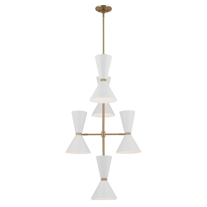 Kichler Phix 50" 12 Light Foyer Chandelier, Champagne Bronze