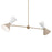 Kichler Phix 48" 4 Light Linear Chandelier, Bronze/Greige/White