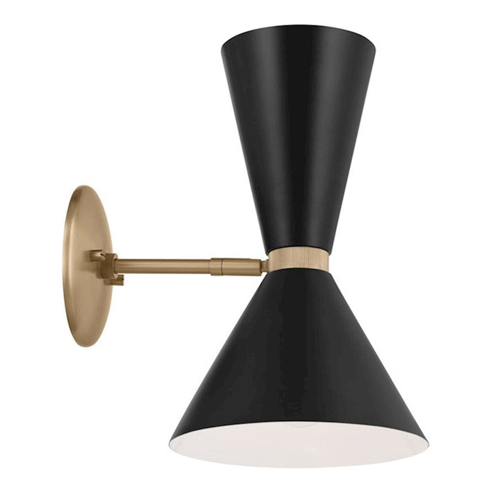 Kichler Phix 14" 2 Light Wall Sconce, Champagne Bronze