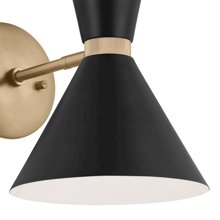 Kichler Phix 14" 2 Light Wall Sconce, Champagne Bronze