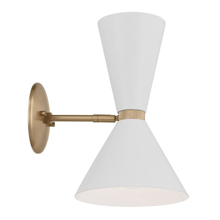 Kichler Phix 14" 2 Light Wall Sconce, Champagne Bronze