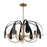 Kichler Petal 31" 5 Light Chandelier, Champagne Bronze/Black/White - 52572CPZ