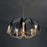 Kichler Petal 5 Light Chandelier, Champagne Bronze/Black/White