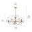 Kichler Petal 5 Light Chandelier, Champagne Bronze/Black/White