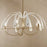 Kichler Petal 5 Light Chandelier, Champagne Bronze/Black/White