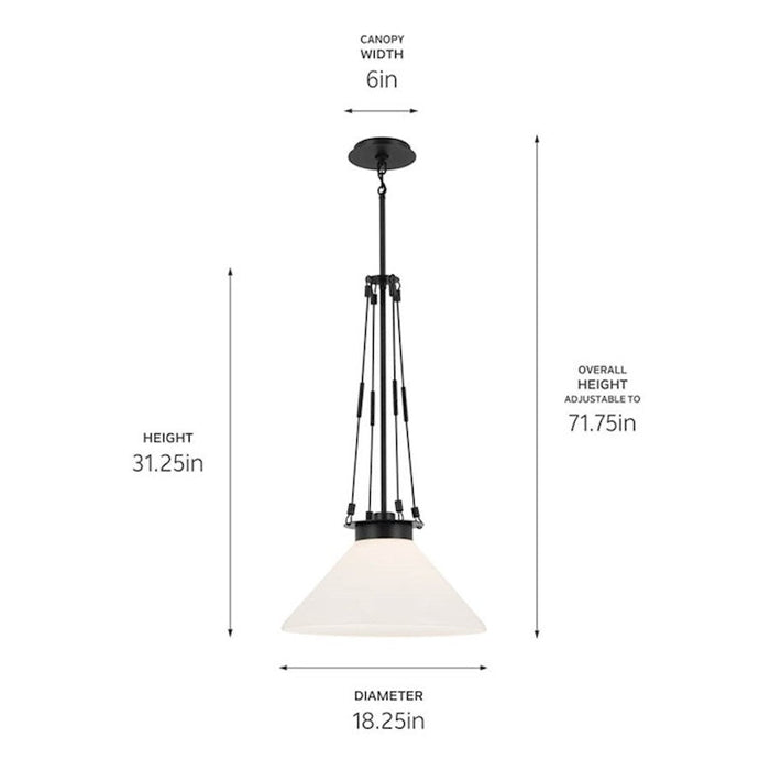 Kichler Albers 18" 1 Light Pendant