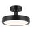 Kichler Riu 14" 1 Light LED Semi-Flush Mount, Black/Opaque White - 52589BK