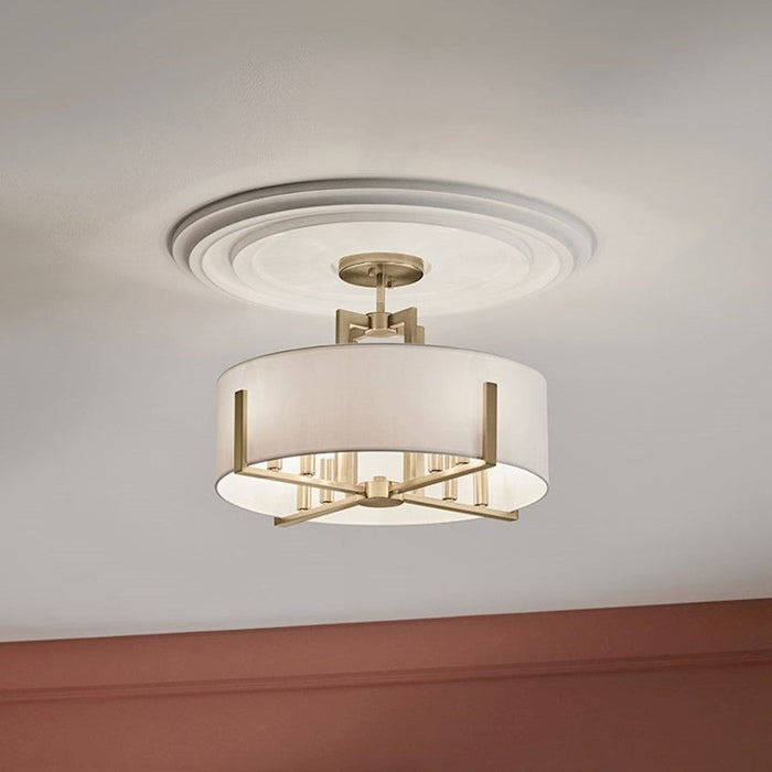 Kichler Malen 20" 8 Light Semi-Flush Mount