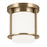 Kichler Brit 7" 1 Light Flush Mount, Bronze/Etched Cased Opal - 52596CPZ