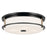 Kichler Brit 18" 4 Light Flush, Black/Bronze/Etched Cased Opal - 52597BKCPZ