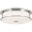 Kichler Brit 18" 4 Light Flush Mount, Nickel/Etched Cased Opal - 52597PN