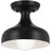 Kichler Sisu 7" 1 Light Semi Flush Mount, Black - 52599BK