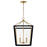 Kichler Delvin 24" 4 Light Pendant, Bronze/Black/Clear - 52619CPZBK