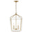 Kichler Delvin 24" 4 Light Pendant, Bronze/White/Clear - 52619CPZWH