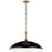 Kichler Delarosa 24" 1 Light Pendant, Black/Champagne Bronze