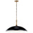 Kichler Delarosa 24" 1 Light Pendant, Black/Champagne Bronze