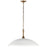 Kichler Delarosa 24" 1 Light Pendant, White/Champagne Bronze - 52637WH