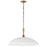 Kichler Delarosa 24" 1 Light Pendant, White/Champagne Bronze