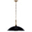 Kichler Delarosa 20" 1 Light Pendant, Black/Champagne Bronze - 52638BK