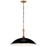 Kichler Delarosa 20" 1 Light Pendant, Black/Champagne Bronze