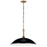 Kichler Delarosa 20" 1 Light Pendant, Black/Champagne Bronze